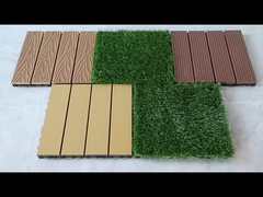 Carrelage et herbe de terrasse DIY WPC