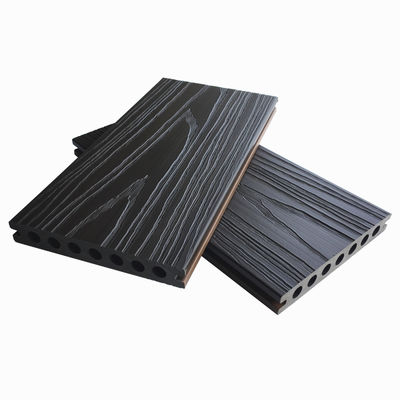 Co a expulsé le plancher composé en plastique en bois de Terrazzo de planches de Decking de Wpc machiné