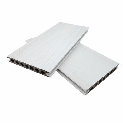 Plastique WPC en bois blanc composé de Decking d'extrusion de Co de la terrasse ISO9001
