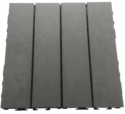 ISO9001 bloquent le balcon 8mm de jardin de plancher de clic de tuile de plate-forme du verrouillage WPC