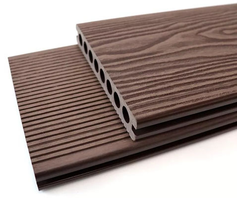 Planches de terrasse composites en plastique adaptées aux besoins du client de bois de cèdre, tuiles WPC de relief en 3D