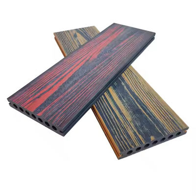 Composite de couleurs mélangées de terrasse extérieure en grain de bois