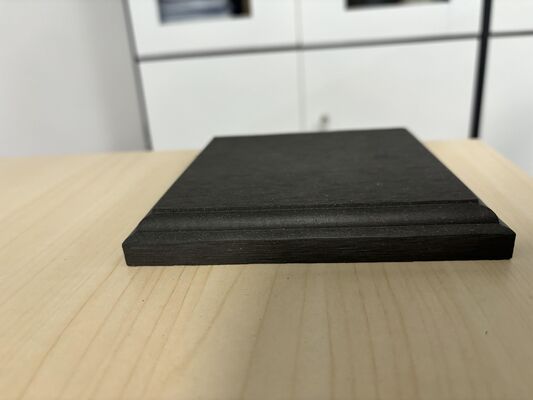 Revêtement d'extrémité de sol extérieur étanche pour balcon WPC, plinthe d'extrémité de panneau de pont Composite WPC, extrémité de pont WPC