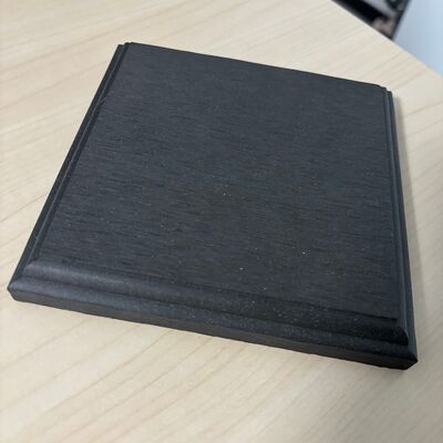 Revêtement d'extrémité de sol extérieur étanche pour balcon WPC, plinthe d'extrémité de panneau de pont Composite WPC, extrémité de pont WPC