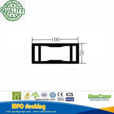 Clôture WPC creuse composite en bois et plastique d'ingénierie décorative extérieure