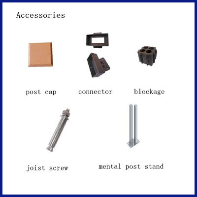 Clôture et rails composites bois-plastique décoratifs WPC