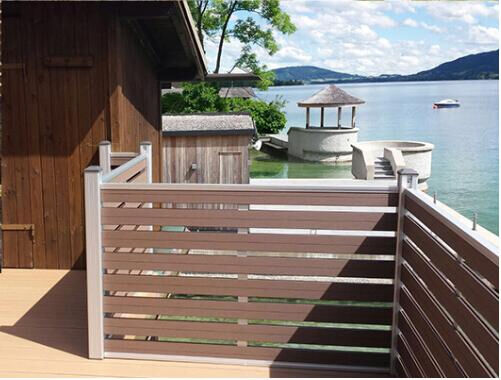 Panneau de clôture WPC à fixation dissimulée pour limite de maison moderne