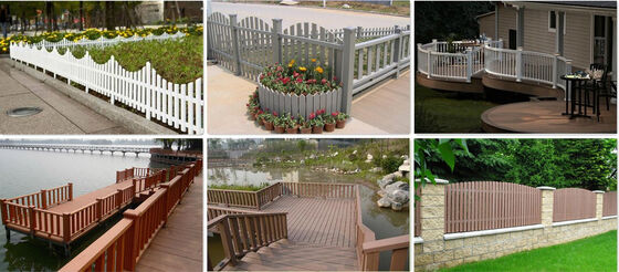 Clôture verticale à lattes WPC stable aux UV pour la communauté résidentielle