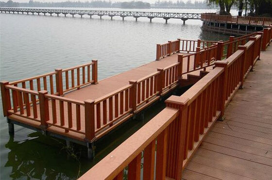 Mélange acrylique WPC clôturant décoratif pour le jardin de maison de luxe