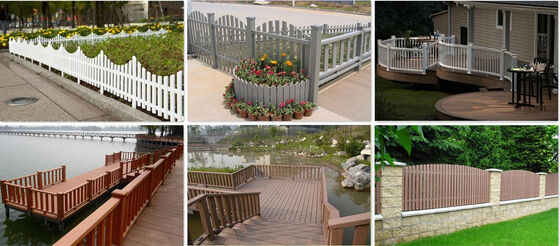 Barre décorative WPC clôturant étanche pour l'extérieur de l'hôtel