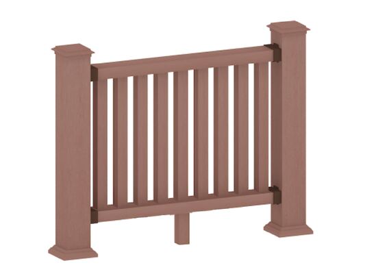 Clôture WPC éco-recyclée anti-termite pour les limites de la ferme