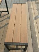 Ensemble de meubles de jardin populaire - Table commerciale extérieure WPC avec banc