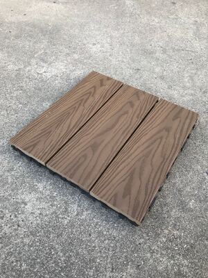 Carreaux de sol emboîtables WPC pour patio, anti-insectes, finition durable, garantie de 10 ans