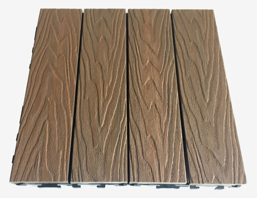 Carreaux WPC autobloquants pour jardin, aucun outil nécessaire, résistant aux insectes