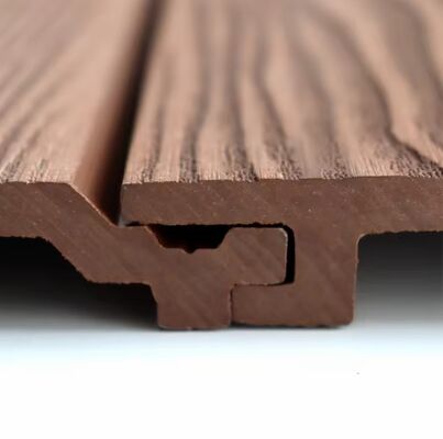 Panneaux muraux composites en bois et plastique, imperméables, de haute qualité, pour l'extérieur, décoration, revêtement extérieur, co-extrusion, Villa