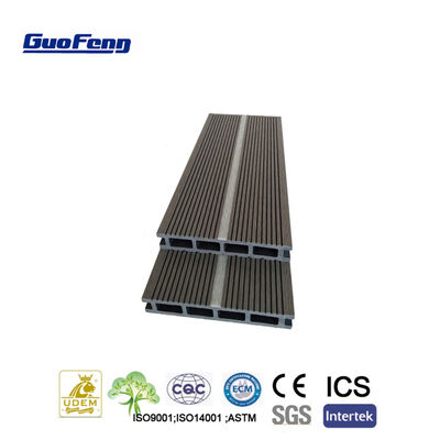 Plancher Noctilucent composé en bois en plastique extérieur d'extrusion de Co Decking WPC