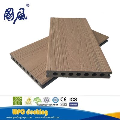 Prix ​​d'usine nouvelle génération Double couleur co-extrusion matériau composite bois-plastique WPC Decking