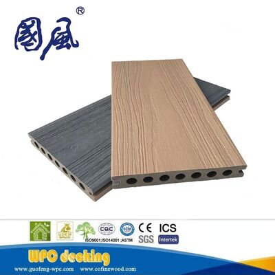 Prix ​​d'usine nouvelle génération Double couleur co-extrusion matériau composite bois-plastique WPC Decking