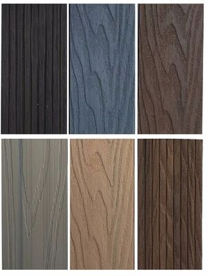 Decking composé en plastique et bois de coextrusion pour revêtement de sol extérieur imperméable