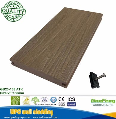 Texture de bois antiseptique WPC WPC Co-Extruded Engineered Flooring/Deck avec certificat CE