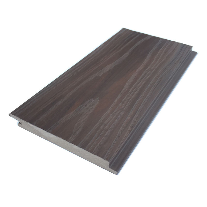 Panneaux de revêtement extérieurs composés en plastique en bois de coextrusion WPC de persiennes WPC pour le mur extérieur