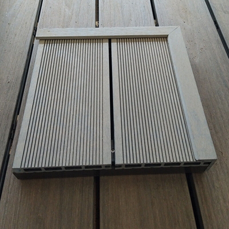Platelage composite WPC moderne de haute qualité avec surface brossée antidérapante pour les parcs extérieurs