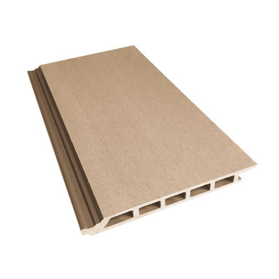 Panneau en plastique composé imperméable de lamelle du bois WPC d'Eco pour des murs 17mm