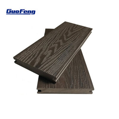 Plancher composite en bois en plastique d'extrusion de Co bon marché extérieur Decking WPC